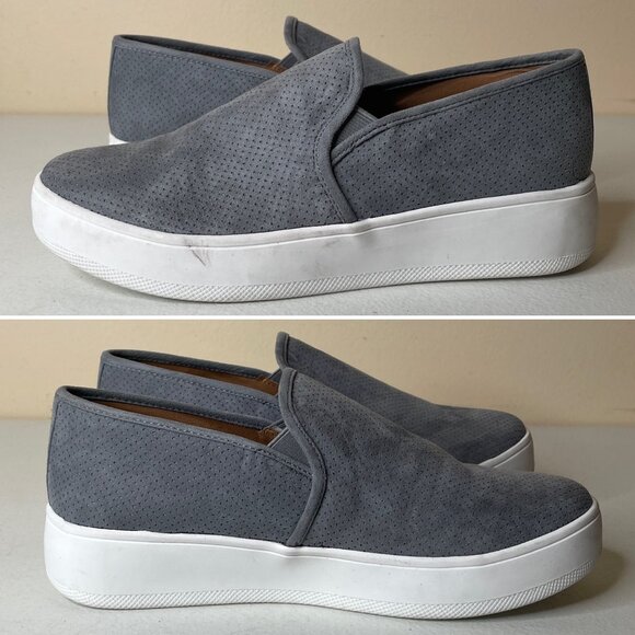 Steve Madden Gracy Gray Slip On Loafer Sneakers Size 8 - Picture 4 of 16